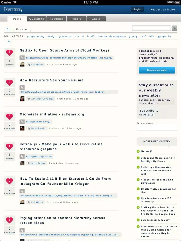 openWeb - Assistive Experimental Web Browser iPad  Screenshots