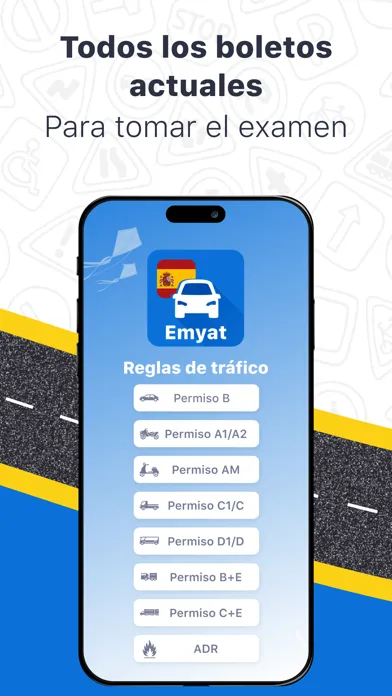 Скриншоты Emyat: Autoescuela tests DGT