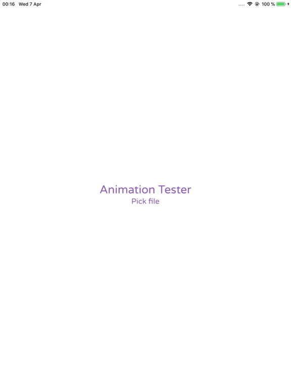 Animation Tester iPad  Screenshots