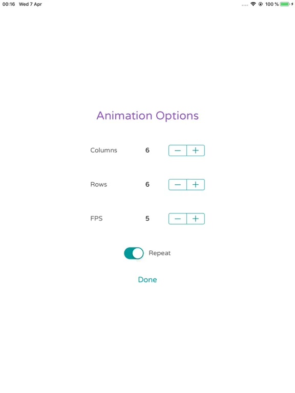 Animation Tester iPad  Screenshots
