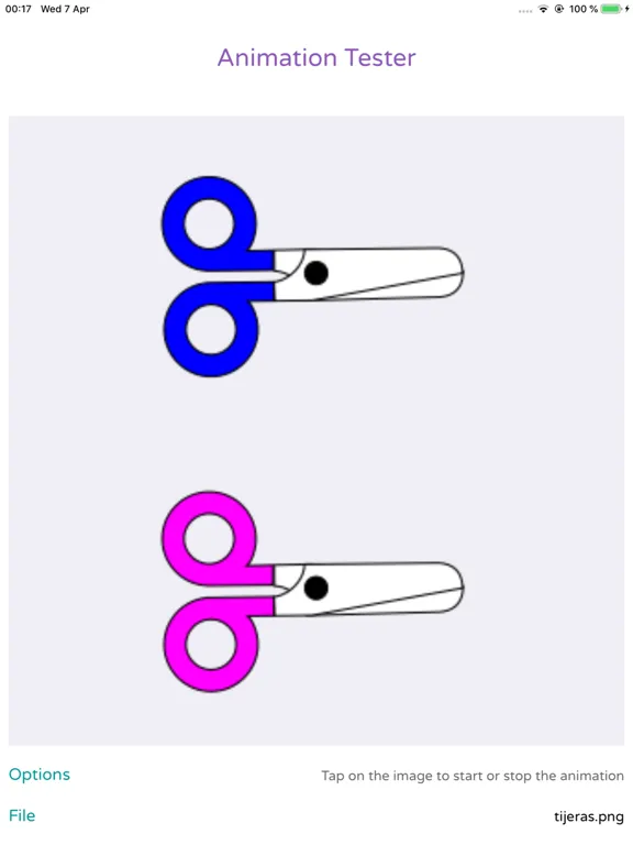 Animation Tester iPad  Screenshots