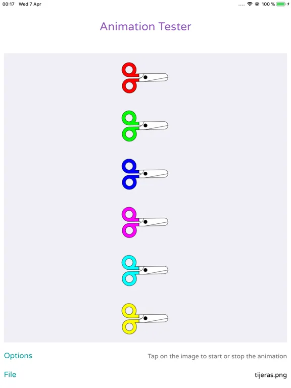 Animation Tester iPad  Screenshots