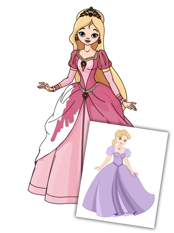 Color and paint drawings of Princesses with magic marker my princess - Premium iPad  سکرین شاٹس