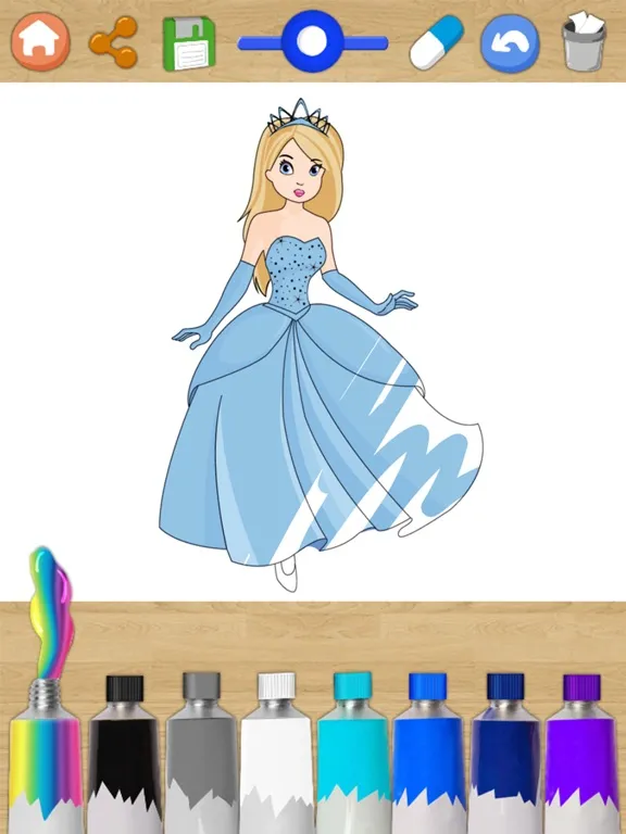 Color and paint drawings of Princesses with magic marker my princess - Premium iPad  سکرین شاٹس