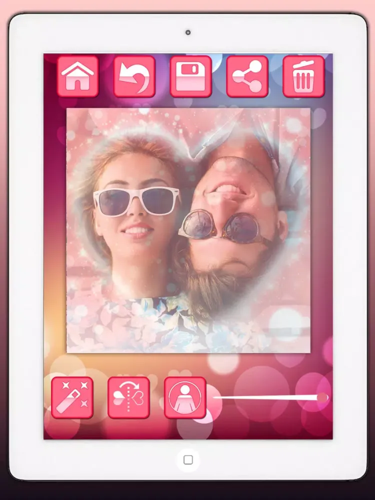 Zrzuty ekranu Love profile photo editor - for social networks in Valentine’s Day iPad 