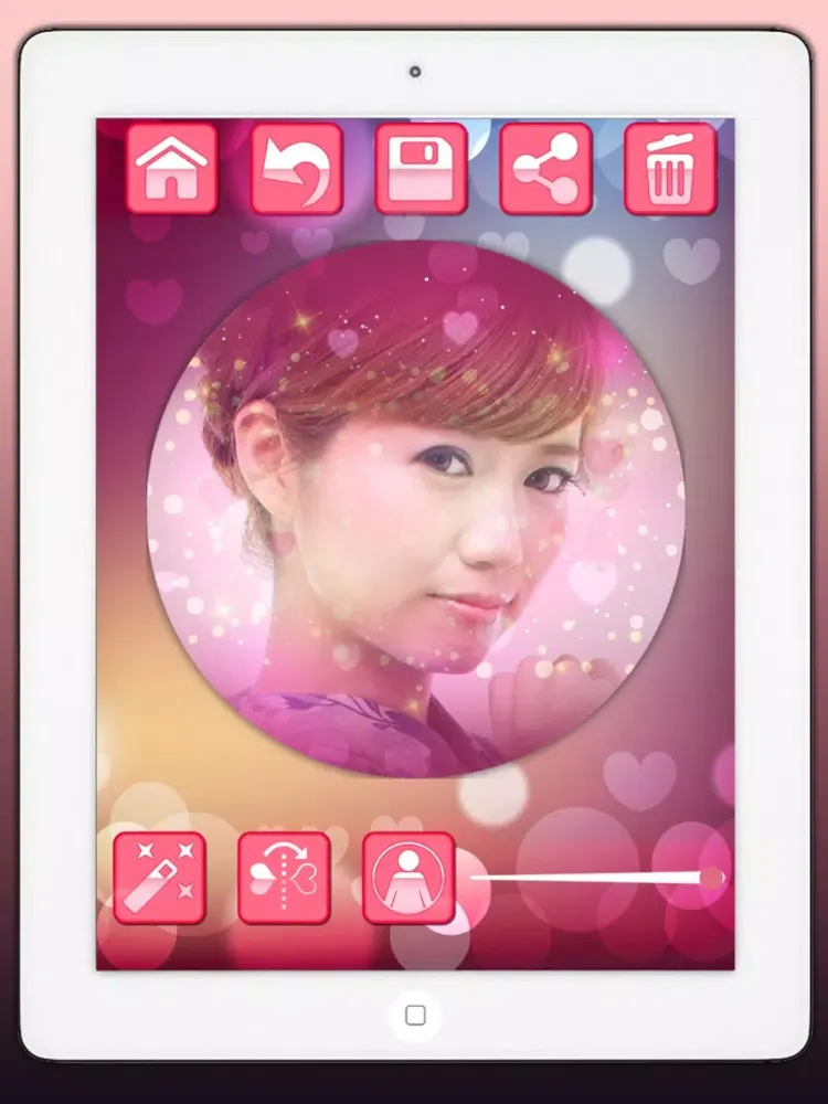 Zrzuty ekranu Love profile photo editor - for social networks in Valentine’s Day iPad 