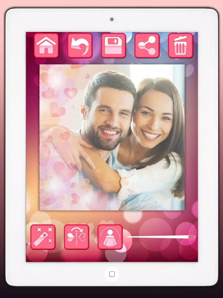 Zrzuty ekranu Love profile photo editor - for social networks in Valentine’s Day iPad 