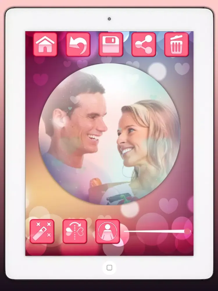 Zrzuty ekranu Love profile photo editor - for social networks in Valentine’s Day iPad 