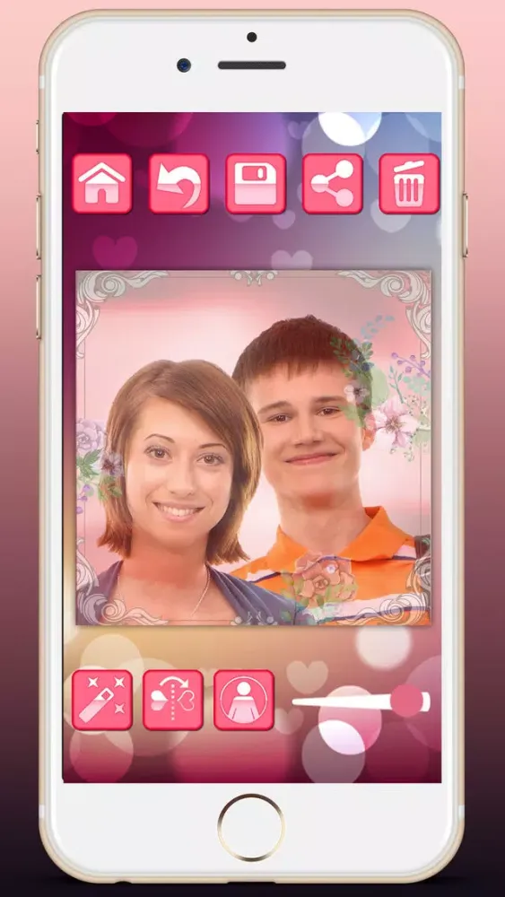 Zrzuty ekranu Love profile photo editor - for social networks in Valentine’s Day