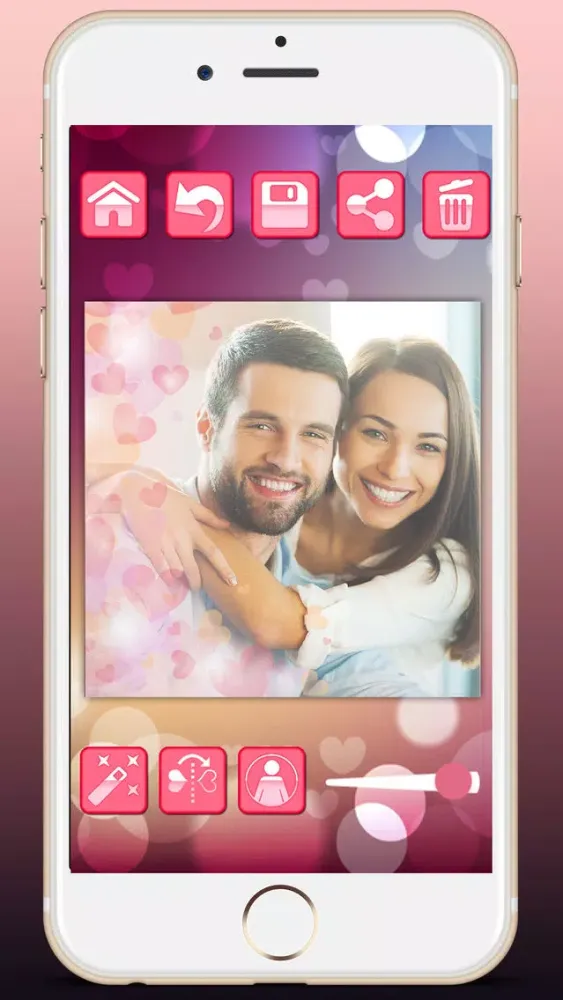 Zrzuty ekranu Love profile photo editor - for social networks in Valentine’s Day
