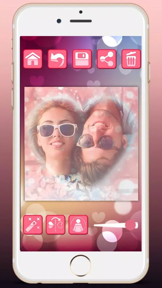 Zrzuty ekranu Love profile photo editor - for social networks in Valentine’s Day
