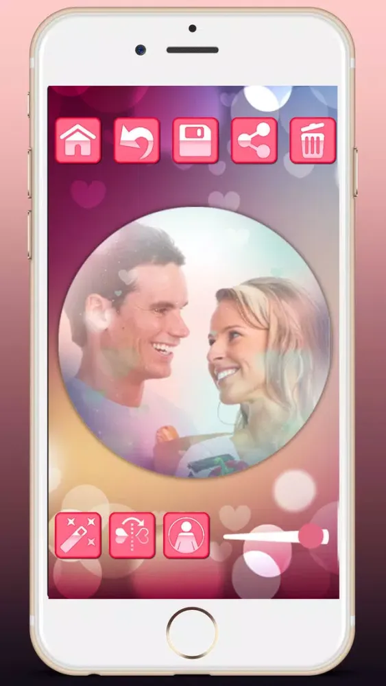 Zrzuty ekranu Love profile photo editor - for social networks in Valentine’s Day