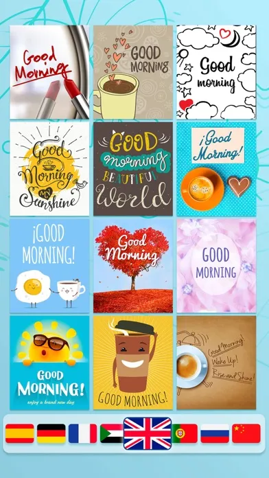 Good Morning Greeting Cards سکرین شاٹس