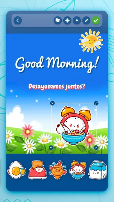 Good Morning Greeting Cards سکرین شاٹس