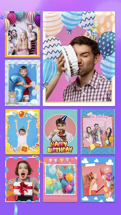 Happy Birthday Cards & Frames स्क्रीनशॉट