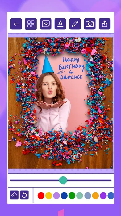 Happy Birthday Cards & Frames स्क्रीनशॉट