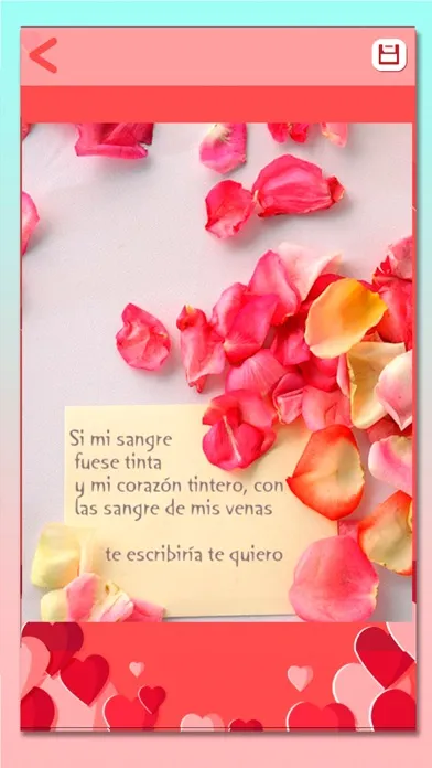 Capturas de pantalla de Love quotes in Spanish