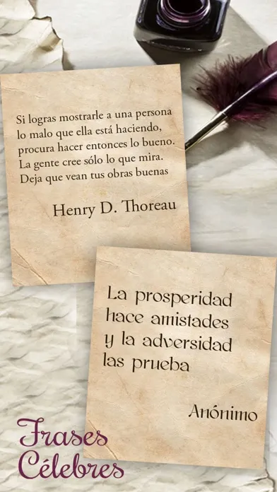 Capturas de tela do Famous sayings and quotes