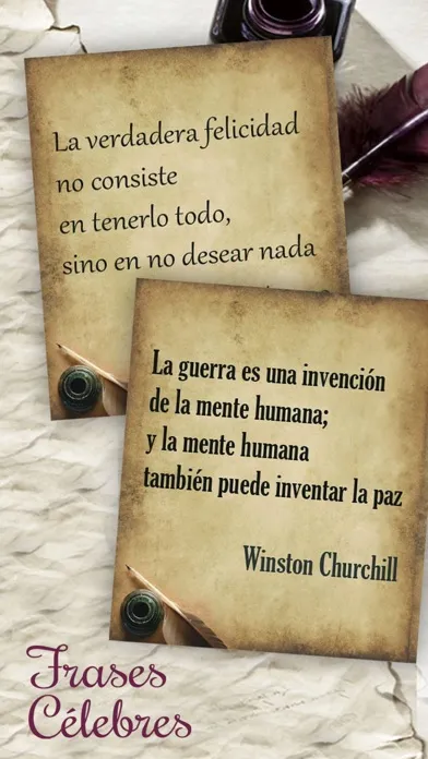 Capturas de tela do Famous sayings and quotes