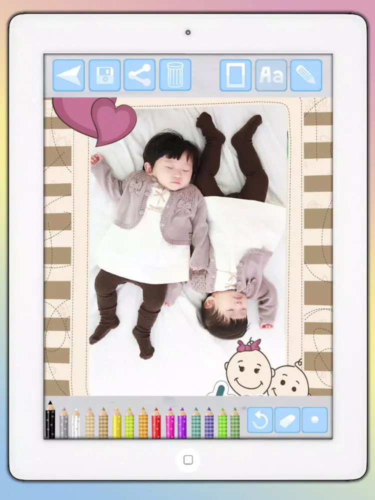 Tangkapan skrin Photo frames for babies and kids for your album - Premium iPad 