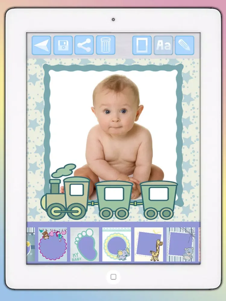 Tangkapan skrin Photo frames for babies and kids for your album - Premium iPad 