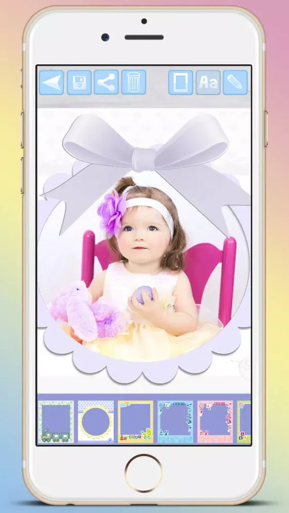 Tangkapan skrin Photo frames for babies and kids for your album - Premium