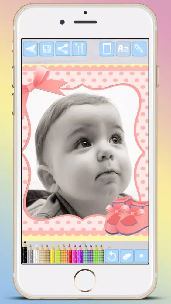 Tangkapan skrin Photo frames for babies and kids for your album - Premium
