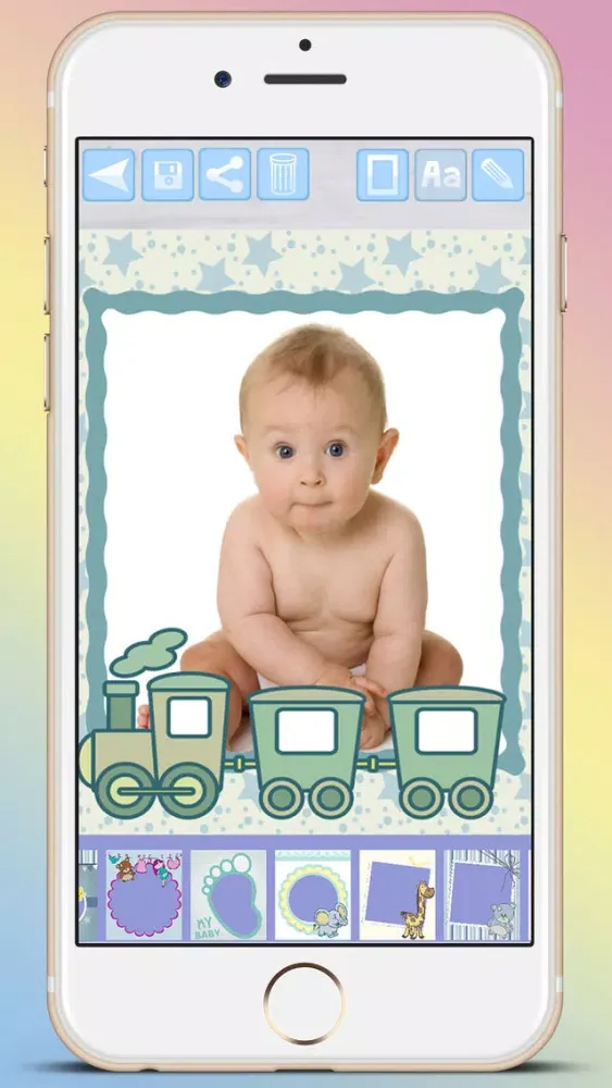 Tangkapan skrin Photo frames for babies and kids for your album - Premium