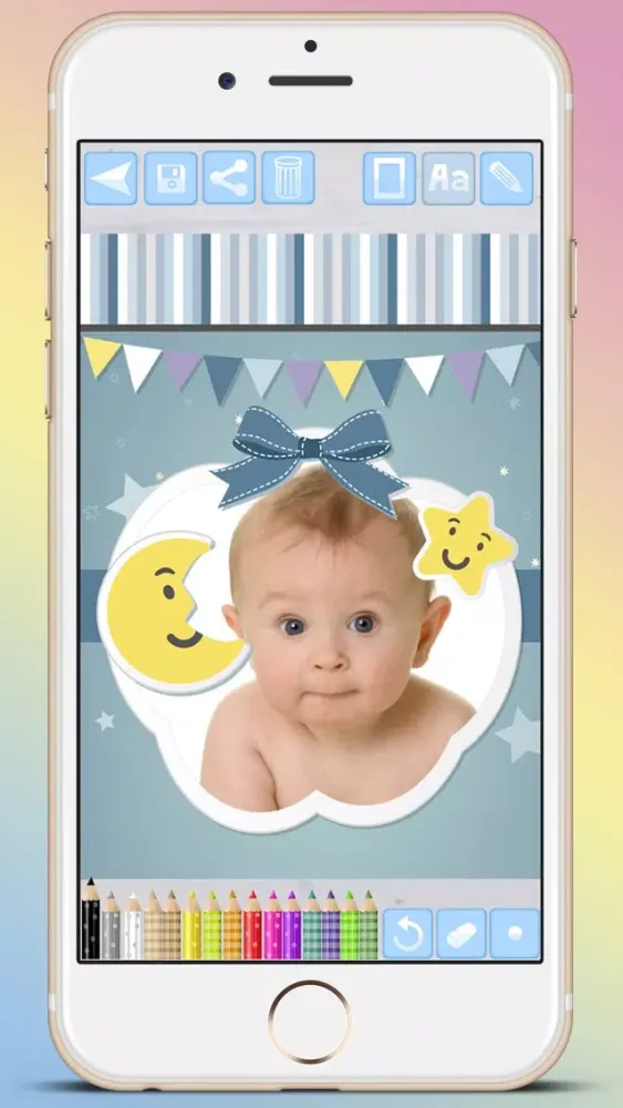 Tangkapan skrin Photo frames for babies and kids for your album - Premium