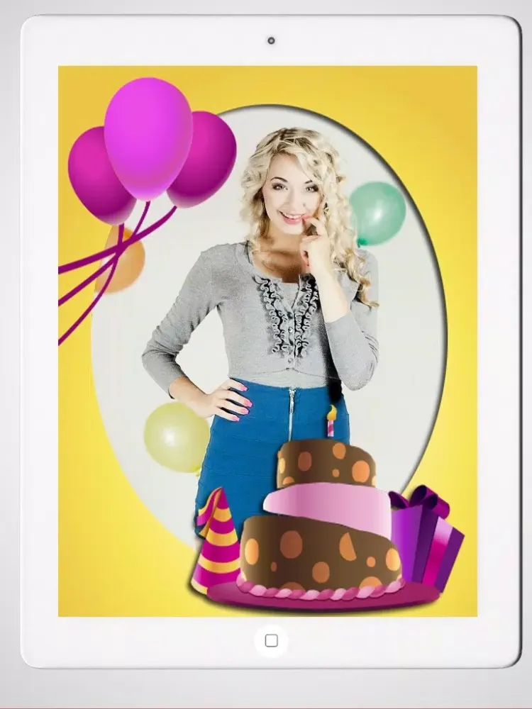 Create birthday cards and design birthday postcards to wish a happy birthday - Premium iPad  Screenshots