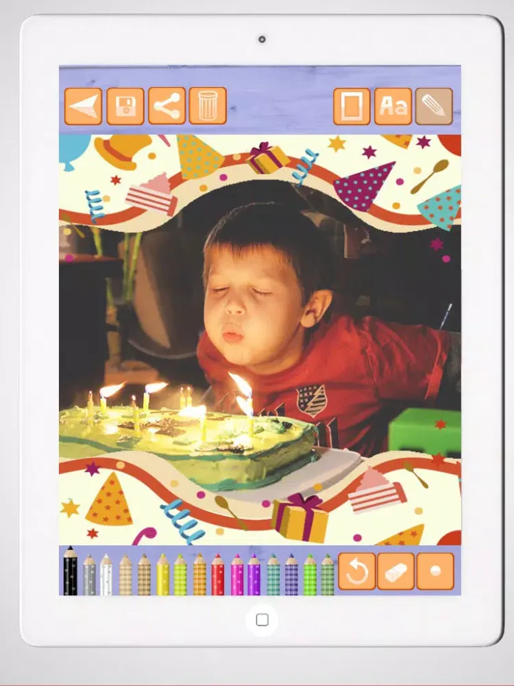 Create birthday cards and design birthday postcards to wish a happy birthday - Premium iPad  Screenshots