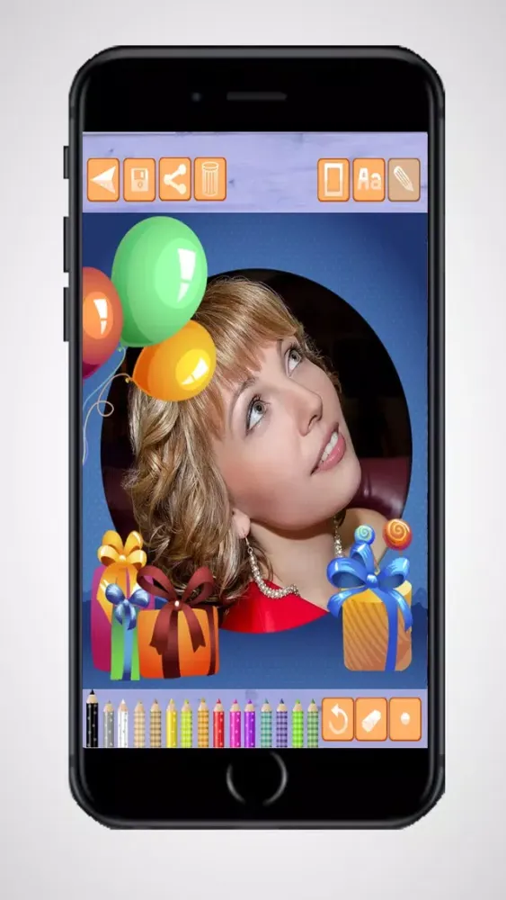 Create birthday cards and design birthday postcards to wish a happy birthday - Premium Screenshots