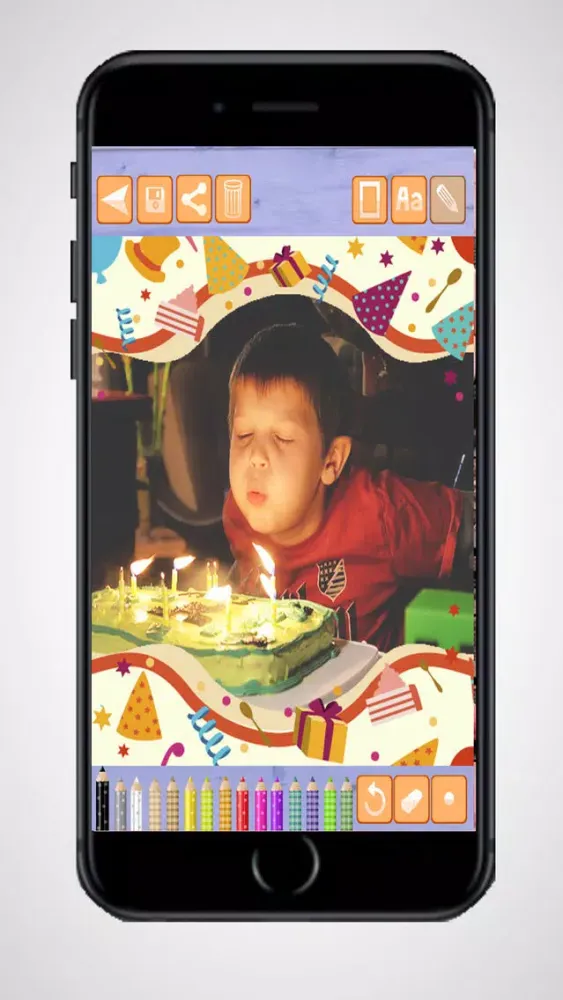 Create birthday cards and design birthday postcards to wish a happy birthday - Premium Screenshots