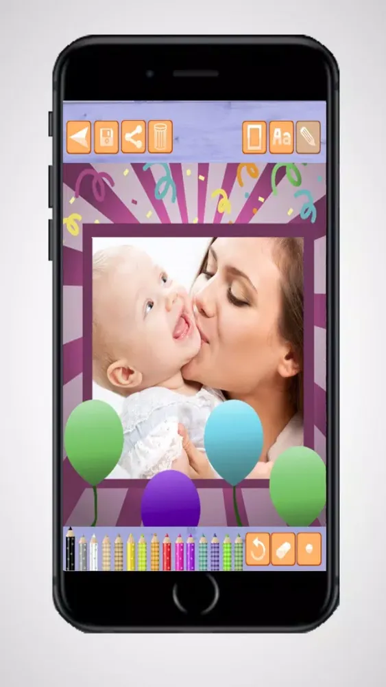 Create birthday cards and design birthday postcards to wish a happy birthday - Premium Screenshots