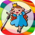 Tales coloring book & paint fables