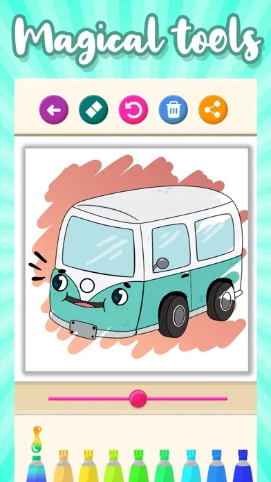 Cars Coloring Game Book سکرین شاٹس