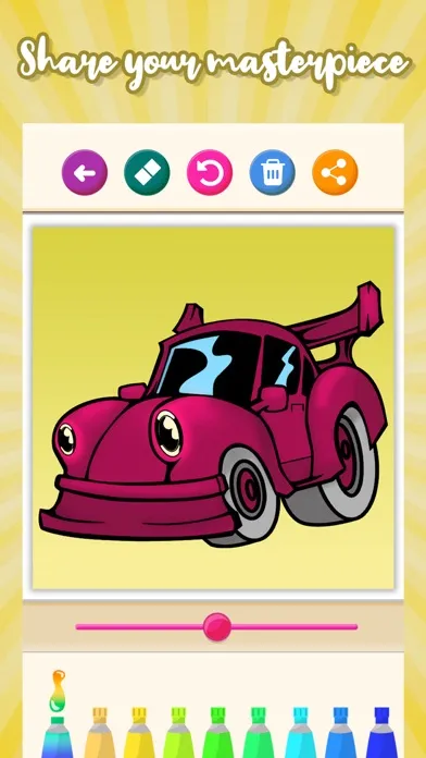 Cars Coloring Game Book سکرین شاٹس
