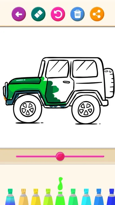 Cars Coloring Game Book سکرین شاٹس