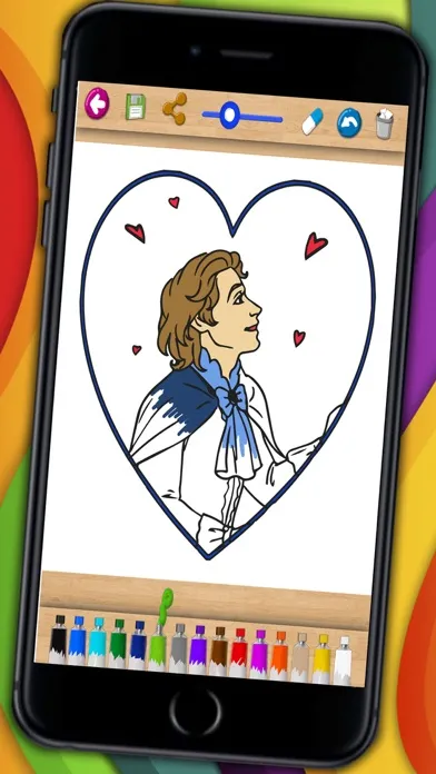 ภาพหน้าจอของ Cinderella Coloring book & Paint classic fairy tales for kids