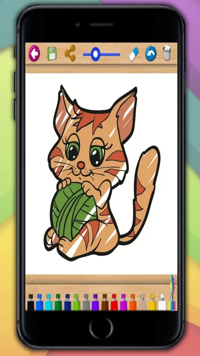 Zrzuty ekranu Paint cats – lovely kittens coloring book