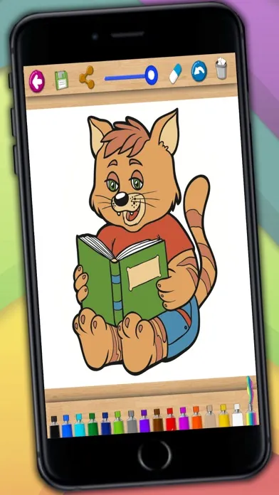 Zrzuty ekranu Paint cats – lovely kittens coloring book