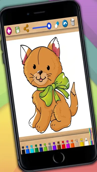Zrzuty ekranu Paint cats – lovely kittens coloring book