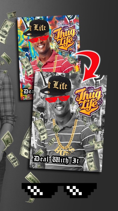 Capturas de pantalla de Thug Life Photo Stickers !