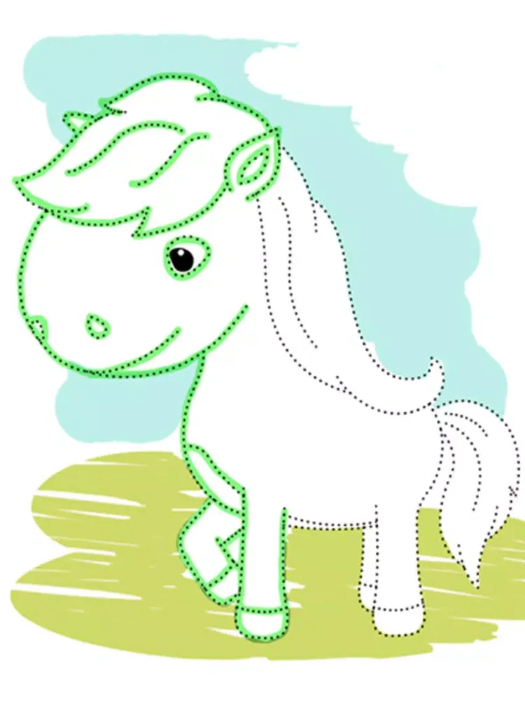 Zrzuty ekranu Connect dots, paint animals in zoo book - Premium iPad 