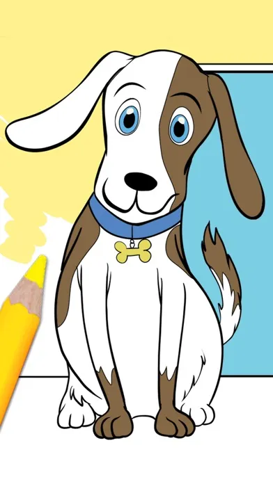 Paint pets in coloring book children Ekran Görüntüleri