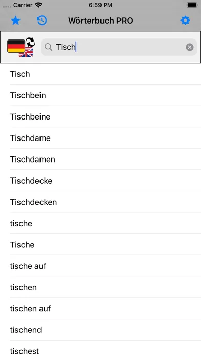 PRO - German Dictionary Screenshots