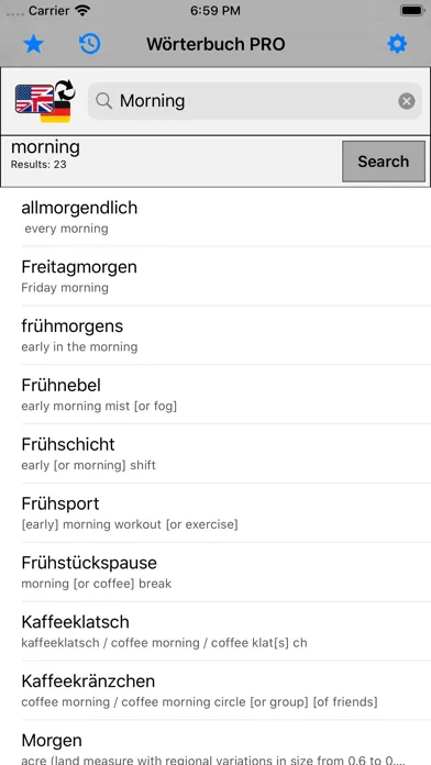 PRO - German Dictionary Screenshots