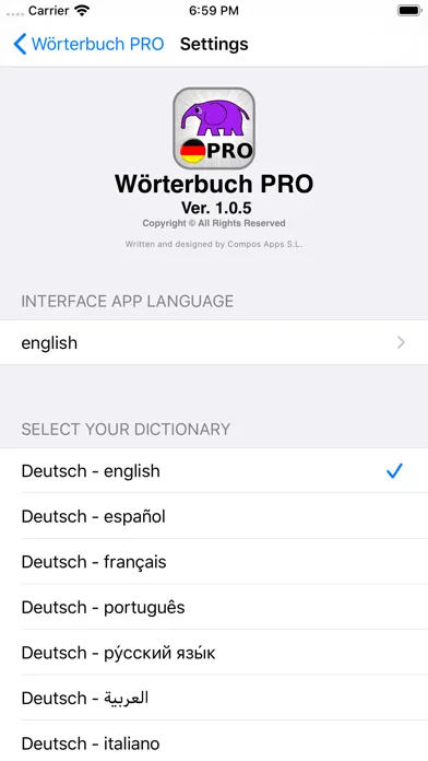 PRO - German Dictionary Screenshots