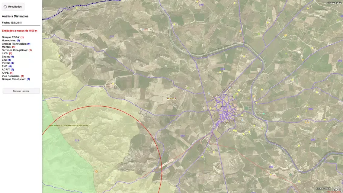 Capturas de tela do eINAGA geo