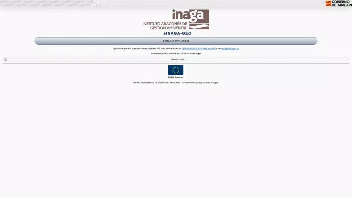 Capturas de tela do eINAGA geo
